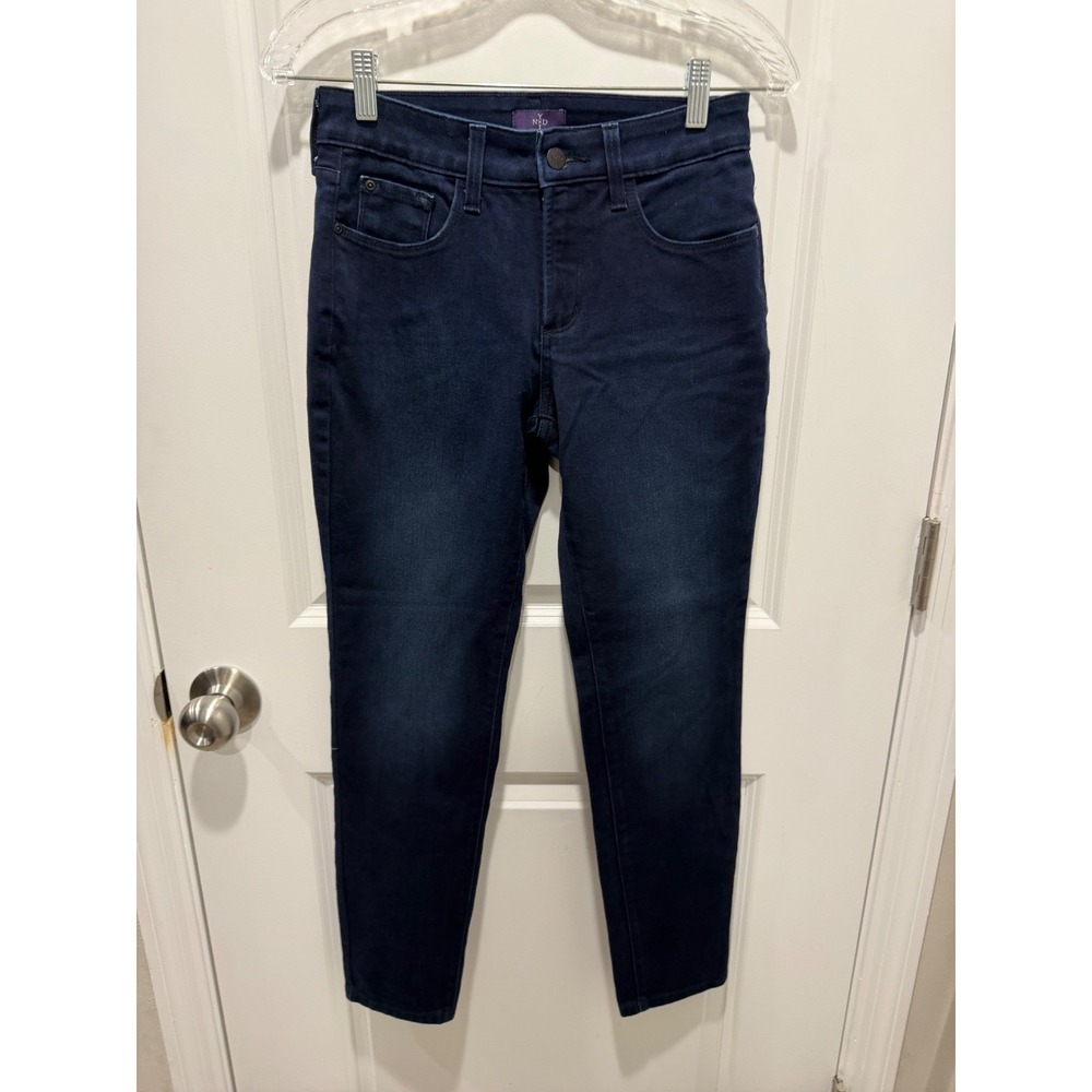 NYDJ Womens Legging Jeans Lift Tuck Technology Dark Wash Indigo Blue 2P